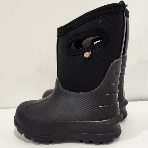 New BOGS Kids Neo-Classic Outdoor Pull On Waterproof Winter Boots Black Size 8 - Picture 3 of 8